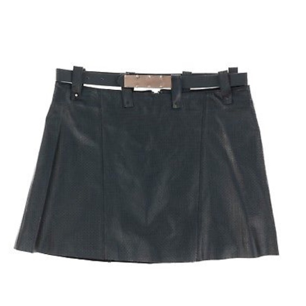 Nasty Gal Collection Black Leather Skirt